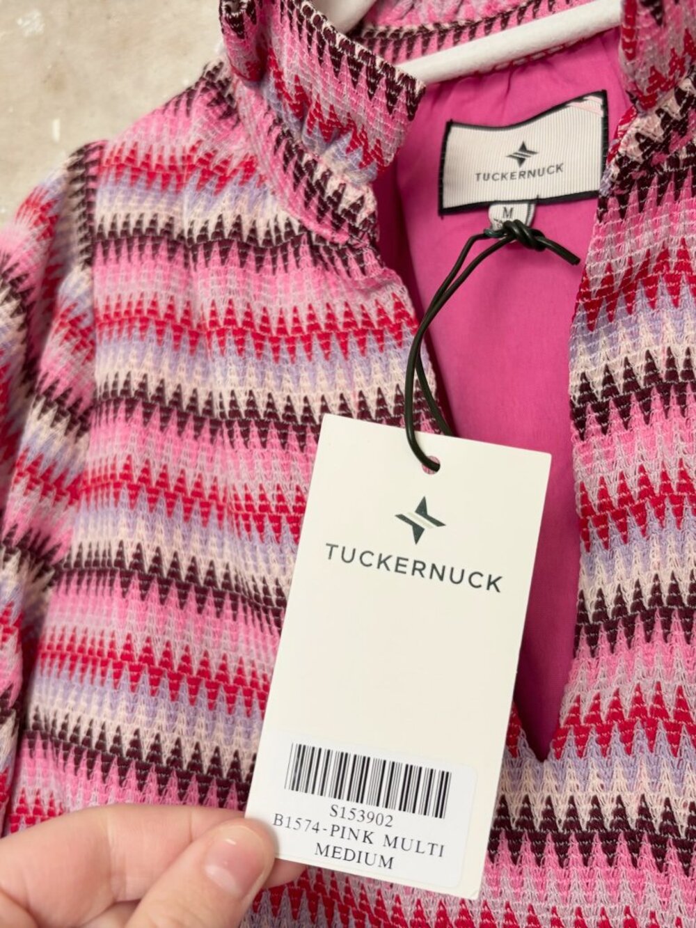 Tuckernuck Crawford Dress in Pink Multi - Picture 4 of 7